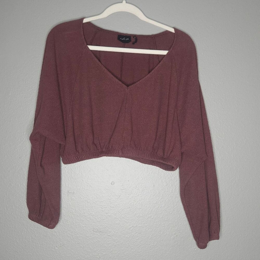 Urban outfitters Out from under brown terry crop top